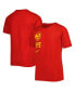 ფოტო #2 პროდუქტის Big Boys and Girls Red Atlanta Hawks Vs Block Essential T-shirt
