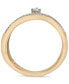 ფოტო #4 პროდუქტის Diamond Crossover Ring (1/6 ct. t.w.) in 10k Gold, Created for Macy's