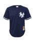 ფოტო #2 პროდუქტის Little Boys and Girls Derek Jeter Navy Distressed New York Yankees Cooperstown Collection Mesh Batting Practice Jersey