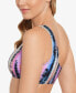 Фото #2 товара Juniors' Tie-Dyed One-Shoulder Bikini Top, Created for Macy's