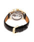 Automatic Sebastian Gold & Black Leather Watches 40mm