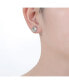ფოტო #2 პროდუქტის White Gold and 14K Gold Plated Colored Stud Cubic Zirconia Earrings