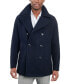 Фото #4 товара Men's Double-Breasted Wool Blend Peacoat