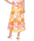 Фото #2 товара Women's Floral A-Line Midi Skirt