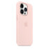 Apple iPhone 14 Pro Silicone Case with MagSafe - Chalk Pink - Cover - Apple - iPhone 14 Pro - 15.5 cm (6.1") - Pink