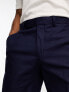 Фото #7 товара ASOS DESIGN straight linen mix suit trousers in navy