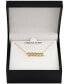 ფოტო #2 პროდუქტის Gemstone 18" Pendant Necklace set in 18k Gold-Plated Sterling Silver