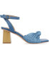 ფოტო #4 პროდუქტის Women's Galinda Raffia Knot Block Heel Sandals