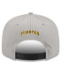 Фото #3 товара Men's Gray, Black Pittsburgh Pirates Band 9FIFTY Snapback Hat