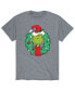 ფოტო #1 პროდუქტის Men's Dr. Seuss The Grinch Wreath T-shirt