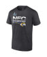 Фото #4 товара Men's Heathered Charcoal Los Angeles Rams 2021 NFC Champions Locker Room Trophy Collection T-shirt