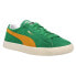 Puma Suede Vintage Lace Up Mens Green Sneakers Casual Shoes 374921-09