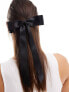 ASOS DESIGN hair clip with bow detail in black