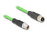 Delock M12 Kabel X-kodiert 8 Pin Stecker zu Buchse PUR TPU 1 m - Cable - 1 m