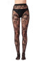 Pretty Polly Botanical Mesh Tights One Size Black - PNAXK6