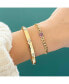 Фото #2 товара Amethyst Curb Bracelet 14K Gold