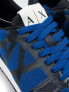 Фото #7 товара мужские кроссовки повседневные черные синие текстильные низкие демисезонные Armani Exchange Sneakersy