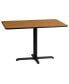 24"X42" Rectangular Laminate Table With 23.5"X29.5" Table Height Base