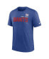 Men's Heather Royal New York Giants Team Tri-Blend T-Shirt Синий, S - фото #3