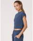 ფოტო #3 პროდუქტის Women's Retreat Pocket Waffle Tee For Women