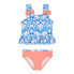 Фото #1 товара 2 Piece Wonder Nation Toddler Girls Ruffle Tankini Set 2T Multicolor Polyester