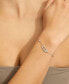 ფოტო #3 პროდუქტის Silver Adjustable Cubic Zirconia Dancing Stone Bracelet