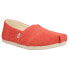 TOMS Alpargata Classic Slip On Womens Red Flats Casual 10018063T