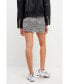 ფოტო #2 პროდუქტის Women's High Waisted Warped Mini Skirt