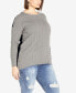 Plus Size Sandy Round Neck Sweater
