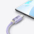 Kabel przewód do szybkiego ładowania i transferu danych USB USB-C 100W 2m fioletowy