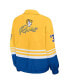 ფოტო #3 პროდუქტის Women's Gold Distressed Los Angeles Rams Vintage-Like Throwback Windbreaker Full-Zip Jacket