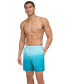 Фото #1 товара Men's Gradient Striped 7" Volley Swim Trunks