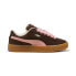 Фото #1 товара Puma Suede Xl 39764814 Womens Brown Suede Lace Up Lifestyle Sneakers Shoes 6.5