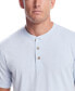 ფოტო #4 პროდუქტის Men's Short Sleeve Melange Henley Shirt