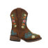Фото #1 товара Roper Bailey Floral Square Toe Cowboy Toddler Girls Brown Casual Boots 09-017-1