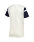 ფოტო #3 პროდუქტის Women's Cream Dallas Cowboys Kick Start V-Neck T-shirt