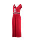 Фото #3 товара Women's Red St. Louis Cardinals Game Over Maxi Dress