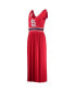 ფოტო #3 პროდუქტის Women's Red St. Louis Cardinals Game Over Maxi Dress