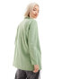 Фото #4 товара JDY lightweight blazer co-ord in sage green