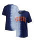 ფოტო #2 პროდუქტის Women's Navy Auburn Tigers Find Your Groove Split-Dye T-shirt