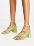 Фото #1 товара Public Desire Dayla mid heeled shoes in patent mint