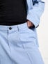 Weekday – Uno – Locker geschnittene Anzughose in Puderblau, Kombiteil, exklusiv bei ASOS