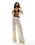 Фото #3 товара South Beach crochet beach trouser co-ord in cream