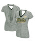ფოტო #3 პროდუქტის Women's Green Oakland Athletics Halftime Back Wrap Top V-Neck T-shirt