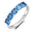Fancy Freedom Blue FFB14 fine silver ring