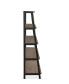 Фото #3 товара Finch 59" Wood and Metal Etagere Bookcase
