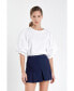 ფოტო #2 პროდუქტის Women's Poplin Sleeve Combo T-shirts