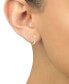 ფოტო #2 პროდუქტის Diamond Teardrop Cluster Small Hoop Earrings (1/5 ct. t.w.) in 10k Gold