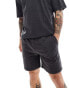 ONLY & SONS sweat short co-ord in washed black Черный, S - W30 - фото #2