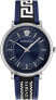 Фото #1 товара Versace Herrenuhr V-CIRCLE blau